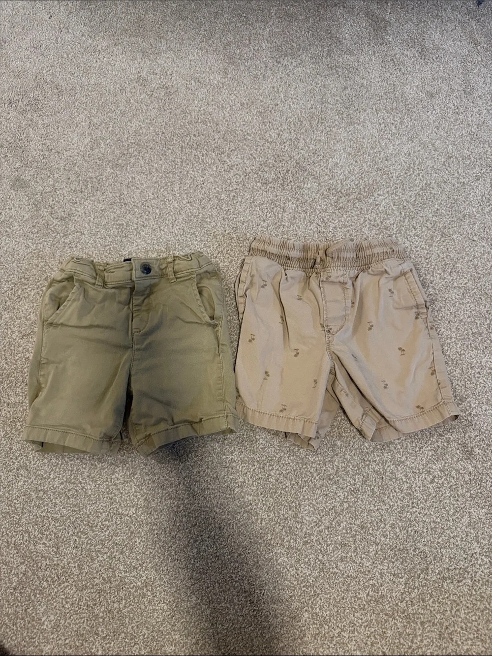 The Children's Place Olive and Khaki Shorts Set